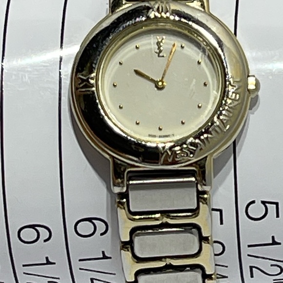 YSL 2 Tone Watch size  6 inches of 15.3 cm - Picture 8 of 12